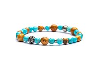 Bracelet Antracite Classic in Pierres semi-précieuses Pietre dure C14 FIJI - C14 FIJI